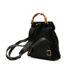 Gucci Suede Bamboo Drawstring Backpack Secondhand