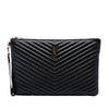 Saint Laurent Chevron Calfskin Cassandre Document Holder Secondhand