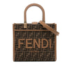 Secondhand Fendi Small Zucca Canvas Sunshine Shopper Tote