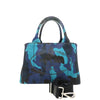 Prada Small Canvas Canapa Logo Camouflage Satchel Secondhand