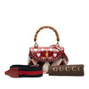 Gucci Small Calfskin Bamboo Lovelight 1947 Top Handle Bag Secondhand