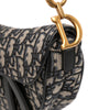 Dior Mini Oblique Canvas Saddle Bag Secondhand