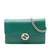 Gucci Dollar Calfskin Interlocking G Wallet on Chain Secondhand