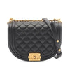 Chanel Small Quilted Lambskin Boy Messenger Bag Secondhand