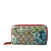 Gucci GG Supreme Blooms Zip Around Continental Wallet Secondhand