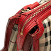 Burberry Haymarket Check Coated Canvas Satchel Secondhand