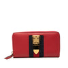Gucci Calfskin Sylvie Zip Around Wallet Secondhand