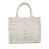 Secondhand Dior Small D-Lace Embroidery Book Tote