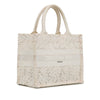 Secondhand Dior Small D-Lace Embroidery Book Tote