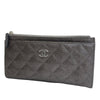Chanel Quilted Lambskin Camellia Zip Pouch Secondhand