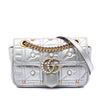 Gucci Small Pearly GG Marmont Pearl Studded Matelasse Leather Shoulder Bag Secondhand