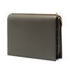 Saint Laurent Suede and Calfskin Monogram Cassandra Clasp Bag Secondhand