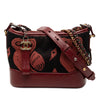 Chanel Small Knit and Calfskin Owl Print Gabrielle Hobo Secondhand