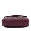 Saint Laurent Medium Chevron Sheepskin Monogram College Satchel Secondhand