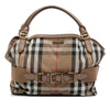 Burberry Large House Check Canvas Aurelia Satchel Secondhand