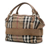 Burberry Large House Check Canvas Aurelia Satchel Secondhand