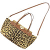 Valentino Small Leopard Printed Canvas Rockstud Trapeze Satchel Secondhand