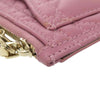 Dior Lambskin Cannage Lady Dior Cosmos Zip Card Holder Secondhand