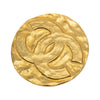 Chanel CC Gold Plated Round Brooch Secondhand