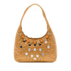 Prada Floral Embellished Satin Shoulder Bag Secondhand