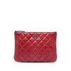 Chanel Small Crinkled Patent O Case Clutch Secondhand