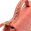 Chanel Quilted Lambskin Chain Infinity Top Handle Bag Secondhand
