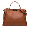 Fendi Large Leather Peekaboo Iconic Satchel Secondhand