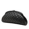 Chanel Quilted Caviar Timeless Kisslock Clutch Secondhand