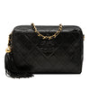 Chanel CC Diamond Quilted Lambskin Tassel Camera Bag Secondhand