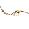 Dior Gold Plated Crystal CD Logo Pendant Necklace Secondhand