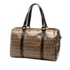 Fendi Zucchino Crystal Boston Bag Secondhand