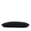 Chanel Large Quilted Tweed and Lambskin Camellia O Case Clutch Secondhand