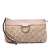 Gucci GG Canvas Abbey D Ring Wristlet Pouch Secondhand