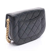 Chanel Mini CC Quilted Shiny Calfskin Round Moon Messenger Flap Secondhand