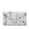 Miu Miu Goatskin Floral Print Envelope Wallet Secondhand