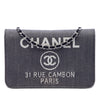 Chanel Denim Deauville Wallet On Chain Secondhand