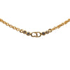 Dior Gold Plated CD Logo Pendant Necklace Secondhand