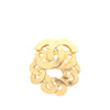 Chanel CC Gold Plated Twisted Brooch Secondhand