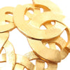 Chanel CC Gold Plated Twisted Brooch Secondhand