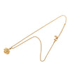 Secondhand Dior Gold Plated Logo Pendant Necklace