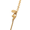 Secondhand Dior Gold Plated Logo Pendant Necklace