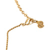 Secondhand Dior Gold Plated Logo Pendant Necklace