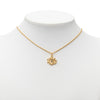 Secondhand Dior Gold Plated Logo Pendant Necklace