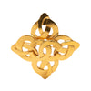Chanel CC Gold Plated Twisted Brooch Secondhand