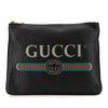 Secondhand Gucci Medium Leather Logo Portfolio Clutch