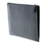 Saint Laurent Croc Embossed Leather Clutch Secondhand