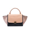 Celine Small Tricolor Leather Trapeze Satchel Secondhand