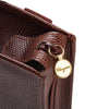 Ferragamo Lizard Embossed Leather Vara Coin Pouch Secondhand