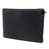 Saint Laurent Chevron Leather Monogram Document Holder Secondhand