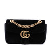 Gucci Medium GG Marmont Matelasse Velvet Shoulder Bag Secondhand